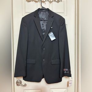 NWT slim black suit jacket super deluxe size 38R